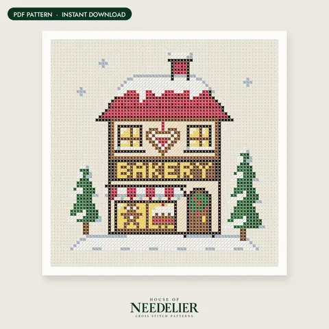The Christmas Bakery cross stitch pattern