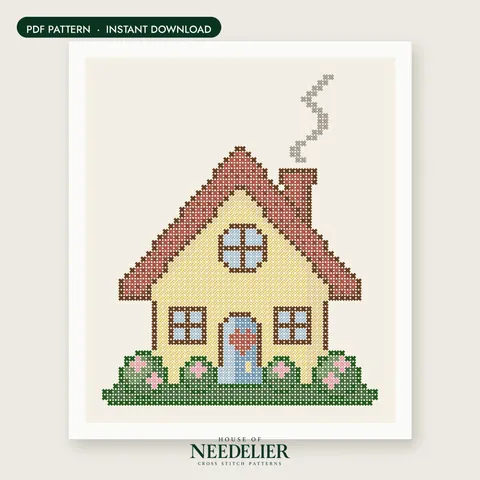 Little Cottage cross stitch pattern